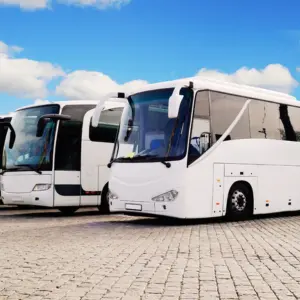 Two full size charter buses of Charter Shuttle in Tennessee